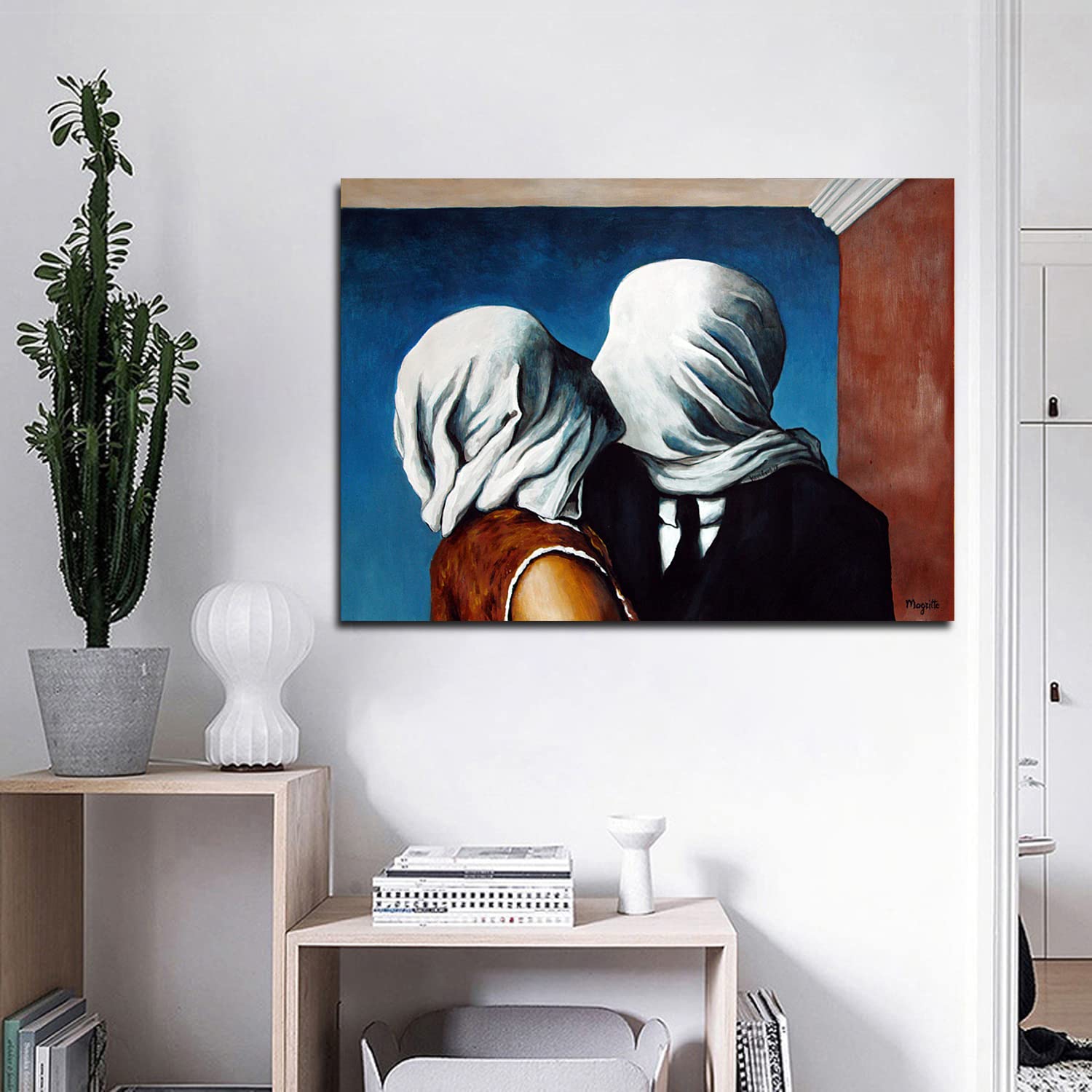 絵画 lovers ルネ・マグリット 「恋人たち (1928)」 | | アトリエ・ブランカ